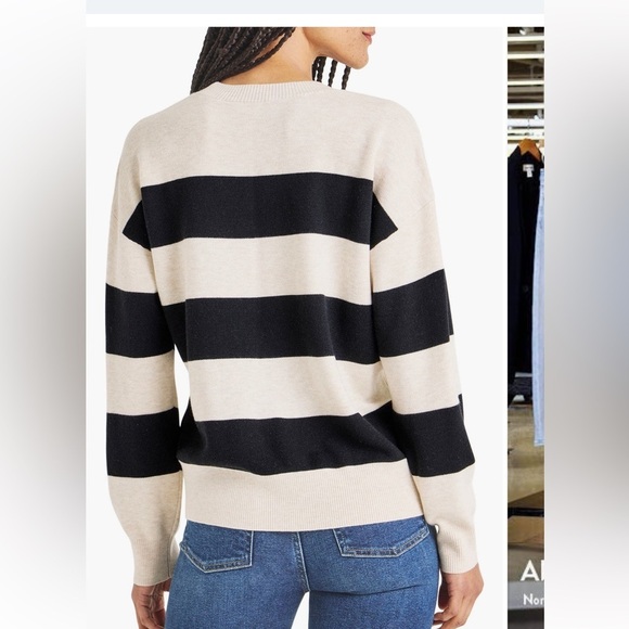 Splendid Livy Stripe Sweater - size medium. - Picture 6 of 8